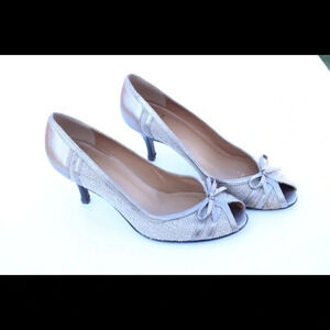 Stuart Weitzman peep toe pumps